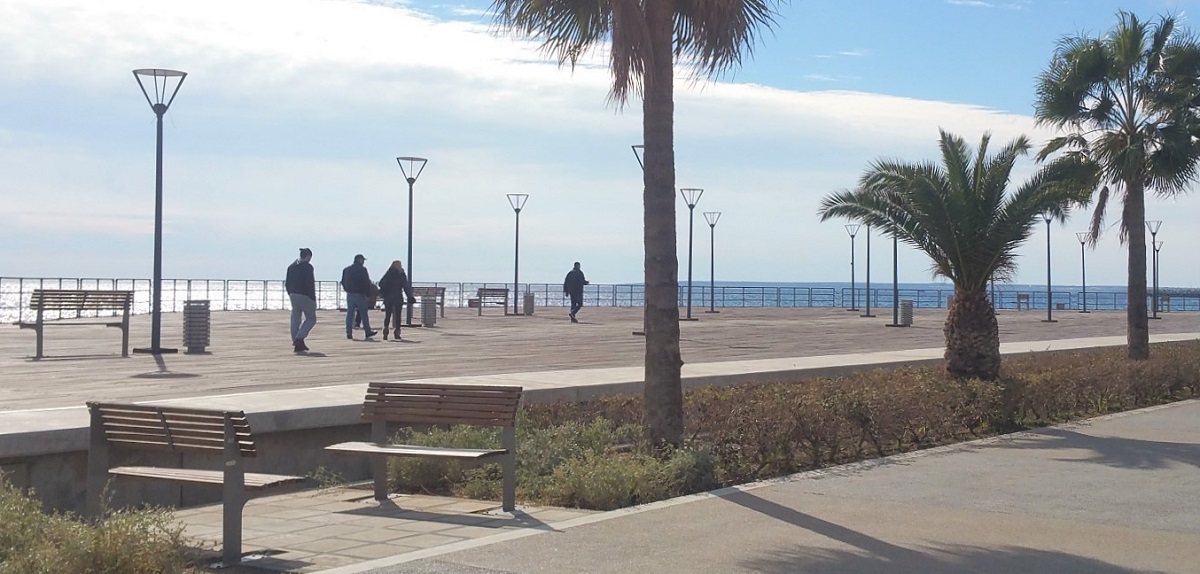 Winter day with low temperature at Limassol. Taken at Limassol on January 2016